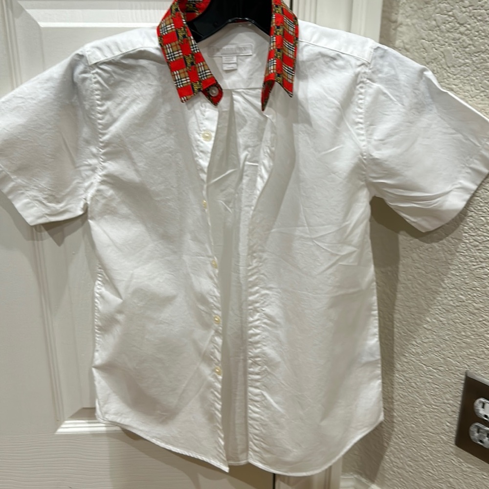 White Burberry shirt for boys / size:8